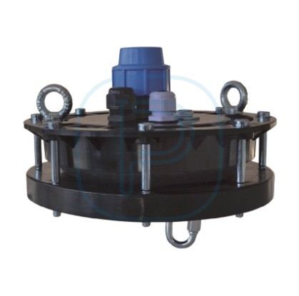 Tête de forage obturante en Polypropylène DN125 pour tuyau PE 40mm